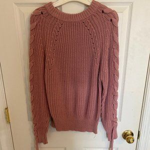 Tie-sleeve sweater